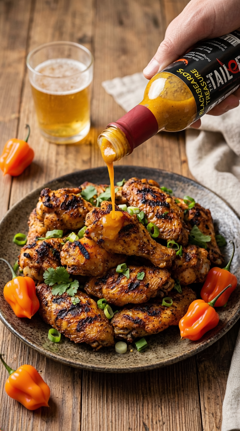 Blackbeard's Treasure: Caribbean-Style Orange Habanero Sauce - Image 3