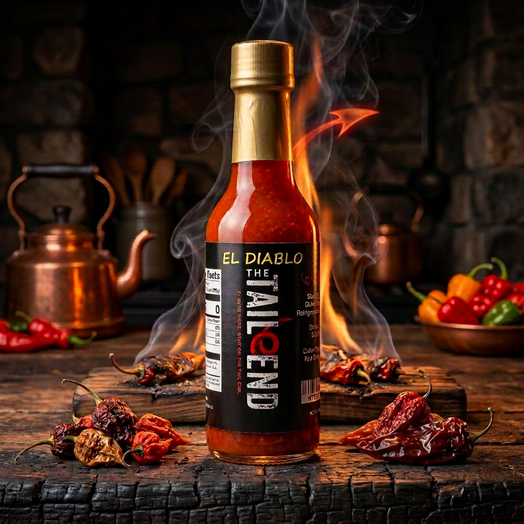 El Diablo: Pure Fire, Blended High Heat Exotic Peppers - Image 3